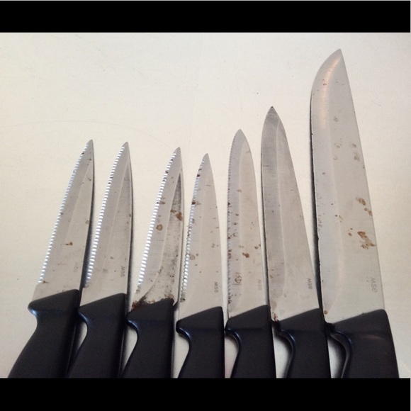 MSE 7 Piece Knife Set with Wooden Block (14 Slot) - Picture 4 of 8